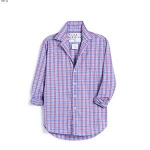 Frank & Eileen - Eileen Superluxe Relaxed Button-Up in Pink/Blue Plaid